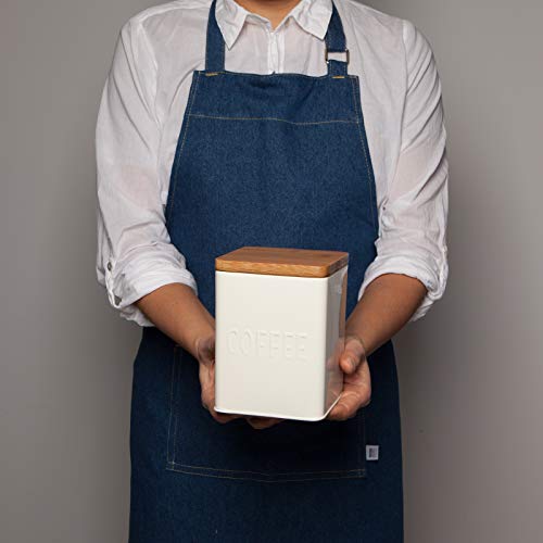 Whether indulging oneself or seeking a delightful gift, the Now Designs L170001aa Square Coffee Tin beautifully combines practicality and style. Revel in the assurance that your coffee stays fresh while satiating your aesthetic preferences. Don't settle for average storage - embrace the appeal and sophistication this tin exudes. Description by ChatGPT.
