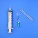 20Pack-5ml/cc 21G Syringes with Needles,Veterinary Disposable Syringe with Needle,Plastic Syringe,Glue Dispensing Syringe,Industrial Syringe with Needle(5ml20)