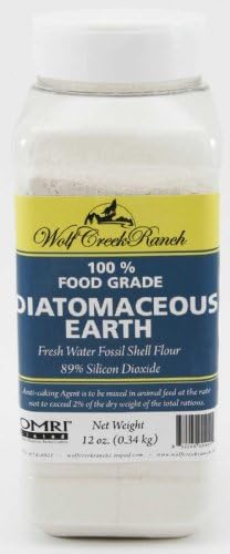 Diatomaceous Earth Food Grade, 12oz Square Jar (6 pack)