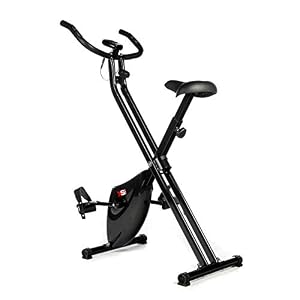 XS Sports B210 Folding Magnetic Exercise Bike – Indoor Fitness Equipment – Stationary Upright Gym Cycle and Foldable…