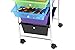Finnhomy 6 Drawer Rolling Cart Storage Rolling Carts with Semi-Transparent Mutli Color Drawers Organizer Cart for School Office Home Beauty SalonUtility Cart with Wheels