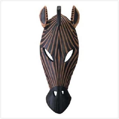 Zebra Mask Wall Hanging Plaque African Safari Fast Delivery by DECORAtTION