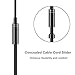 TRILINK USB Type C Earbud Headphones with Mic and Volume Control, Wired in-Ear Extra Bass Noise Cancelling Earphones for Motorola Moto Z Series(Black)