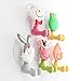 Mansa 5Pcs animal Antibacterial Toothbrush Holders Suction Cup Cover with Suction Cup
