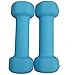 Dumbbell Set with Rack - Neoprene Coated Weights - Hex Color Coded Dumbell Pairs 1-20 LBs