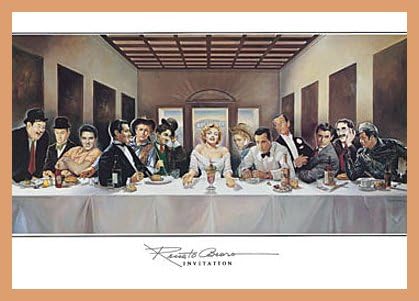 Renato Casaro Poster Art Print Invitation, Holz Rahmen in Buche natur
