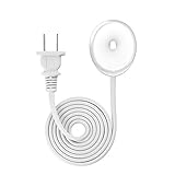 Electric Toothbrush Replacement Charger, Long Cable, Travel Charger Base Holder, AC Powered, for Braun Oral-b, Model 3757, White