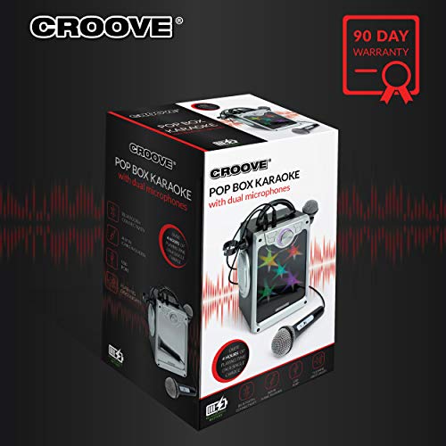 5 Croove+Karaoke+Machine+Microphones+Flashing