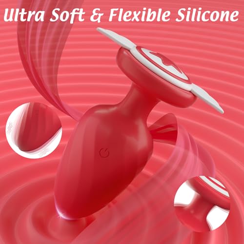 Anal Plug Vibrating Butt Plug Adult Sex Toys, Light Up Anal Toys Vibrator Prostate Massager with 10 Vibration, Female/Male Sex Toy for Men Women Couples, Anal Plugs Waterproof & Remote Control