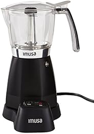 Imusa Black Espresso Maker, 3-6-Cup
