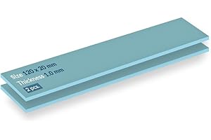 ARCTIC TP-2 (APT2560): Economic Thermal Pad, 120 x 20 x 1.0 mm (2 Pieces) - Thermal pad, Excellent Heat Conduction, Low Hardn