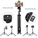 Kwithan Deal Selfie Stick Tripod, Extendable 54 Inch Bluetooth Phone Tripod for Cellphone, Gopro, Attached Wireless Remote Compatible with iPhone/Galaxy/Huawei/Google/Xiaomi