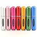 Foraineam 7 Pack 5ml Mini Refillable Perfume Atomizer Spray Bottle Easy to Fill Scent Pump Case for Travel Outgoing