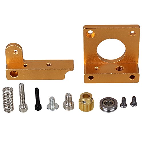 BQLZR Golden Left Hand 3D Printer MK8 Extruder Dedicated Aluminum Frame Block DIY Kit Reprapi3
