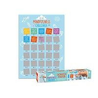 Gate 35 30 Day Mindfulness Challenge Scratch Poster - Help Beat Stress, Anxiety and Boost Your Mood
