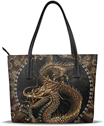 バッグ 龍トートバッグ メンズ レディース ビジネス トート 大容量 B4 レザー 革 通勤 通学