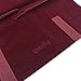 UnionPlus Velvet Travel Jewelry Roll Bag Organizer for Necklace, Elastic Band and Anti-winding, Burgundy