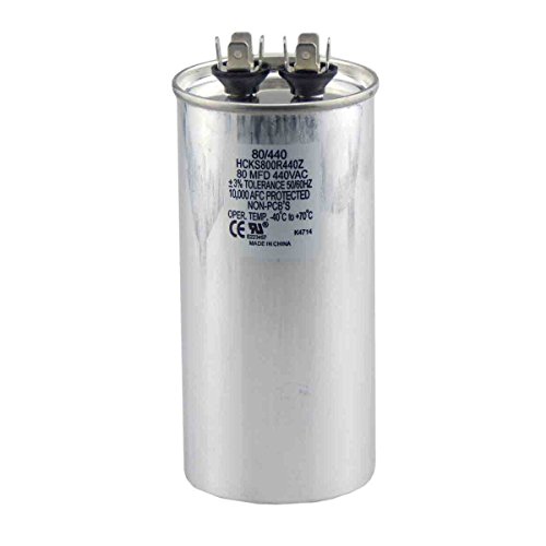 80 mfd Capacitor, Industrial Grade Replacement for Central Air