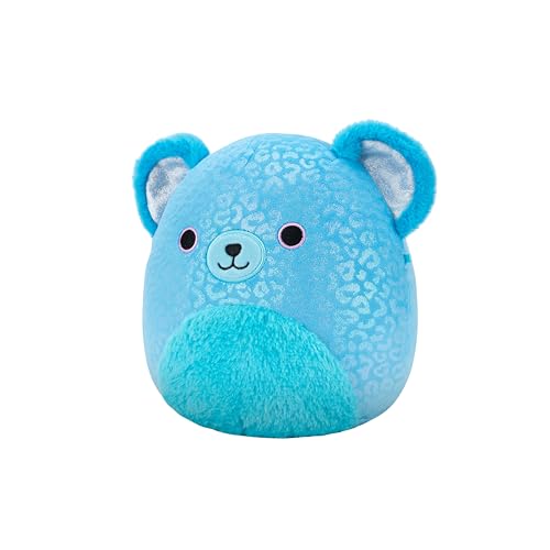 Squishmallows Original 8in Sarge The Blue Jaguar with Iridescent Spots – Official Jazwares Plush (Little)
