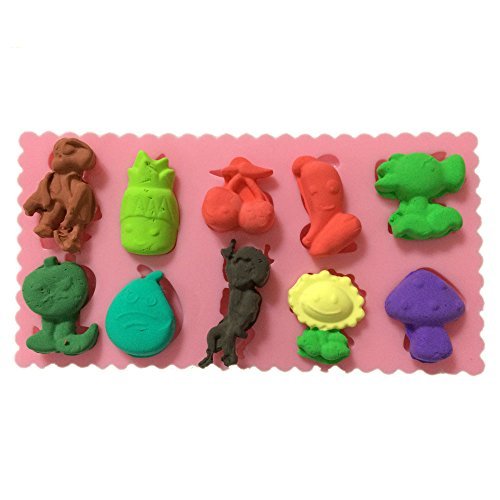 Yunko Cartoon Plants Vs Zombies Shape Silicone Mold Non Stick Cake Chocolate Jelly Candy Baking Mould