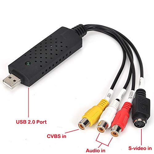 Genenic USB 2.0 Audio Video VHS to DVD PC Converter Capture Card Adapter Win 7 8 64 32 B - Thumbnail 3