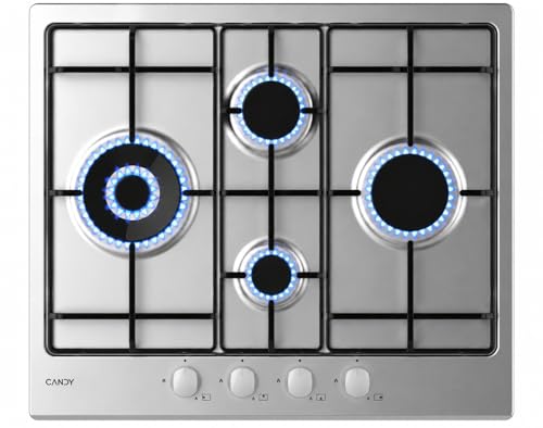 Candy CHW6D4WX 60cm Gas Hob - Stainless Steel