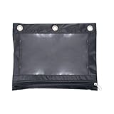 ADVANTUS Zippered Binder Pencil Pouch with Rivets, 7-3/8