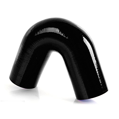Generic 2.5" To 2.5" 135 Degree Hose 64mm Turbo Silicone Elbow Coupler Pipe, Black