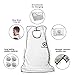 Beard Apron,Beard Shaving Bib - Hair Clippings Catcher, Grooming Cape Apron, Easy to Travel, for Man Shaving by Richhim - (White)
