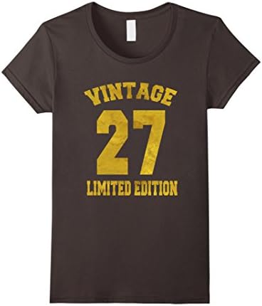 Womens Vintage 1927 Limited Edition T-Shirt 90th Birthday Gift Tee Medium Asphalt