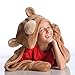 Kanguru Wearable Bear Hooded Blanket Gifts for Boy 5 6 7 8 9 10 Year Old- Fun Christmas and Birthday Gifts for Kids (Brown)