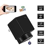 Hidden Camera Charger Adapter, EOVAS Wifi Spy Camera HD 1080P USB Wall Charger Camera Nanny Cam with Motion Detection 180° Rotation Lens Support IOS/Android Remote View (New Version)