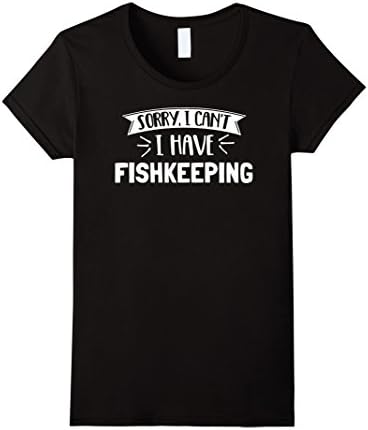 Womens Fishkeeping T-Shirt for Girls, Women, Boys & Men XL Black