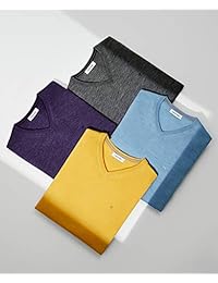 Calvin Klein Merino - Sudadera con cuello en V para hombre