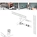 Luckycivia 50 Sets Cam Fitting with Dowel 3-in-1 Hardware Connectors Furniture Side Connecting Pre-Inserted Nut Screw Eccentric Wheel