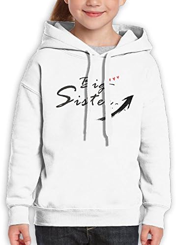 Big Sister Custom Cotton Youth Fashion Long Sleeve Tees Short Sleeve Top White L