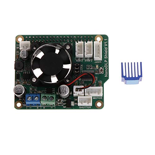 Forgun 3D Printer Accessory NanoDLP Shield V1.1 Expansion Board for Raspberry Pi 3B
