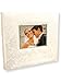 New Seasons Ivory Damask 200 Image Horizontal Wedding Picture Album with Front Photo Window