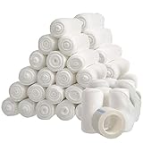 48-Count Stretch Bandage Rolls. 4 Yards of Sterile Gauze Wrap Bandage. First Aid Supplies & Surgery After Care Premium Cloth Bandages with Gauze Bandage Tape. Conforming Stretch Rolled Gauze.