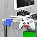 Game Controller Desktop Stand Holder (2 Pack) for XBOX ONE 360 SWITCH PS4 STEAM PC NINTENDO, Universal Gamepad Accessories – No screws, Stick on, Red & Blue By Brainwavzthumb 1