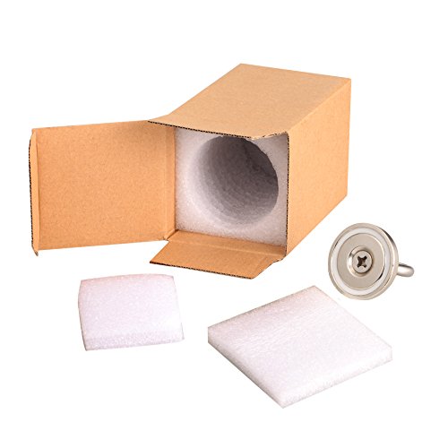 Wukong 165 LB Pulling Force Round Neodymium Magnet with Countersunk Hole and Eyebolt, Diameter 1.89INCH(48MM) For Multi-Purpose.