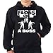 Floss Like A Boss Hoodie Youth/Adult (Large 10/12 Yrs, Black)