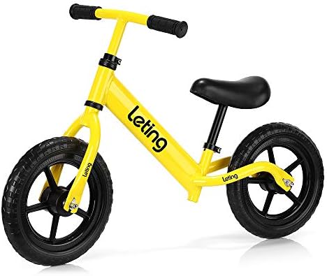 ACCEWIT Leting Ultra-Light Balance Bike (4.4 lbs) for 2 to 6 Years Old Boys Girls Kids with Carbon Steel Frame, Adjustable Handlebar and Seat, Toddler Walking Bicycle