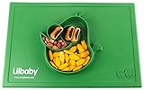 Placemat and Plate Suction Silicone by Lilbaby (Bird, Forest Green)