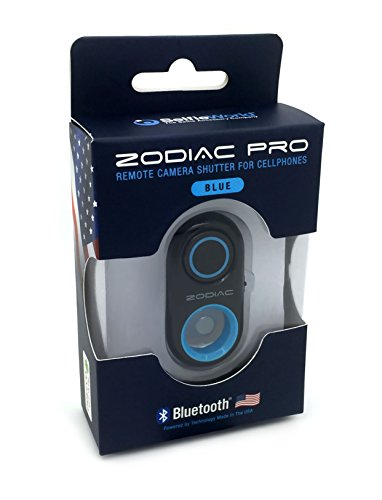 Premium 5-In-1 Bluetooth Selfie Remote Shutter For iPhone X, 8, 7, 6, 5, Samsung Galaxy S8, S7, S6, S5 - Cellphone Camera Control - Powered by USA Technology (Blue) - Thumbnail 3
