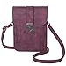 MINICAT Crossbody Cell Phone Purse Pouch Card Slots Small Crossbody Bags Shoulder bag Handbag for Women(No touchscreen Burgundy)