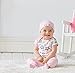 Gerber Baby Girls' 9 Piece Cap (0-6M) and Mitten (0-3M) Bundle, Elephants/Flowers, Newborn