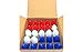 4th of July Christmas Light Bulbs Red, White, & Blue American Patriotic Replacement Lighting - Large Solid Opaque Ceramic Incandescent Brass Base Socket - 1 Box of 25 C-9 E-17