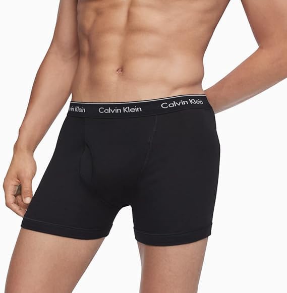 Homme Lot de 3 Boxer Briefs Stretch, Noir (Black), XL