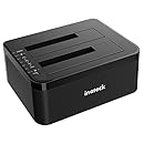 Inateck USB 3.0 to SATA Dual-Bay USB 3.0 Hard Drive Docking Station with Offline Clone Function for 2.5 / 3.5 Inch HDD SSD SATA (SATA I/ II/ III), Support 2x 8TB and UASP, Tool-Free(FD2002)